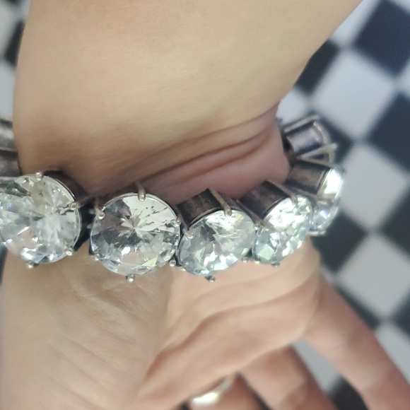 Jcrew Large Rhinestone Statement Bracelet - Picture 4 of 6